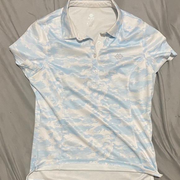 Moritz Women's Blue and White Polo Shirt - Picture 1 of 1
